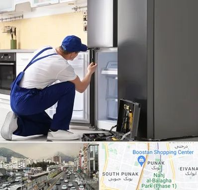 سرویس یخچال در پونک 