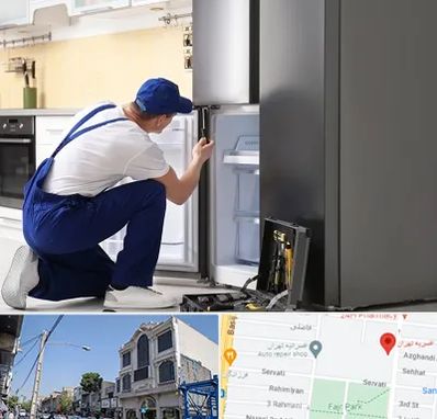 سرویس یخچال در افسریه 