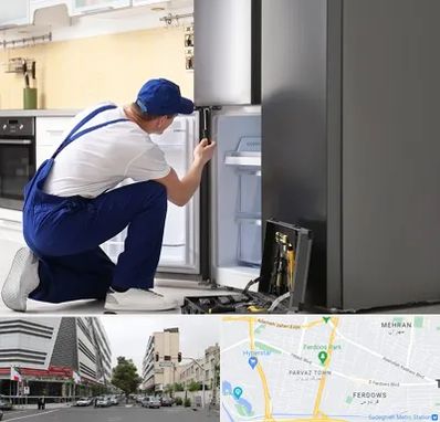 سرویس یخچال در بلوار فردوس 