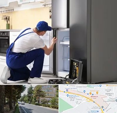 سرویس یخچال در مهرویلا کرج