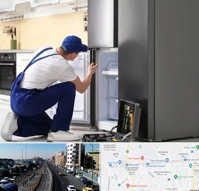 سرویس یخچال در پیروزی 