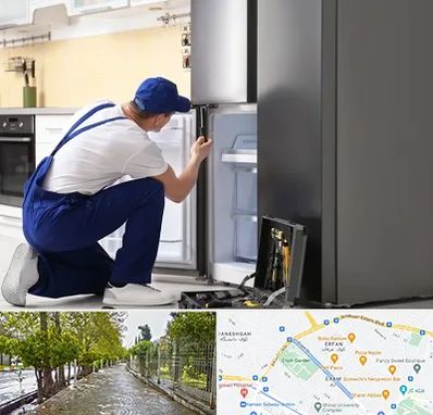 سرویس یخچال در خیابان ارم شیراز