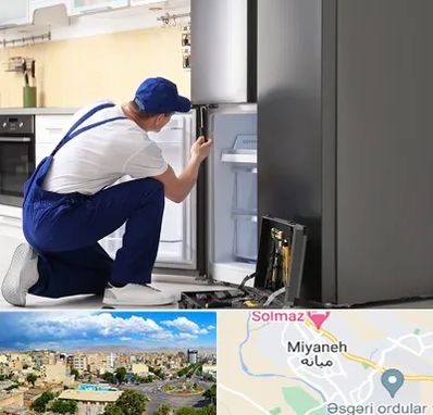 سرویس یخچال در میانه