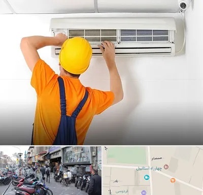 سرویس کولر گازی در چهارراه استانبول