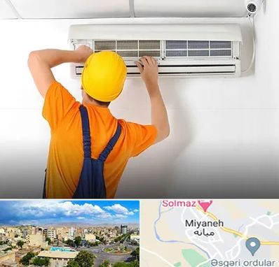 سرویس کولر گازی در میانه