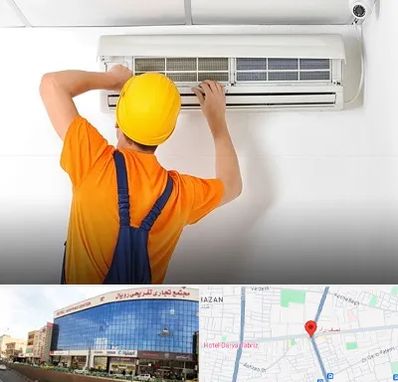 سرویس کولر گازی در نصف راه تبریز