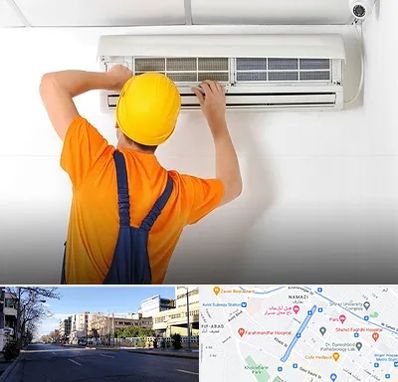 سرویس کولر گازی در خیابان ملاصدرا شیراز