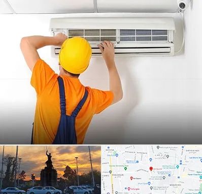 سرویس کولر گازی در میدان حر