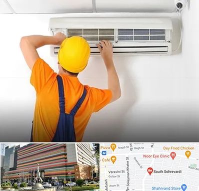 سرویس کولر گازی در سهروردی 