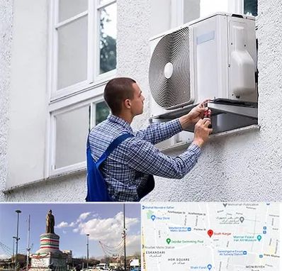 سرویس کولر آبی در کارگر جنوبی