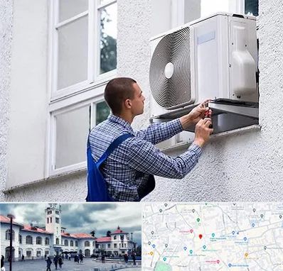 سرویس کولر آبی در میدان شهرداری رشت