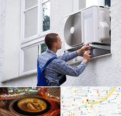 سرویس کولر آبی در میدان ولیعصر