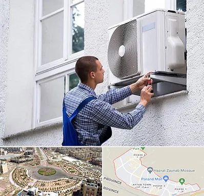 سرویس کولر آبی در پرند