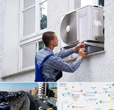 سرویس کولر آبی در پیروزی 