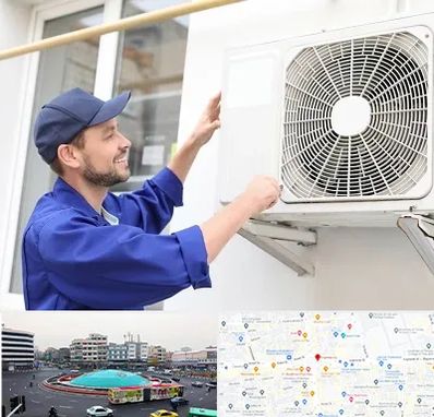 تعمیرکار کولر آبی در میدان انقلاب