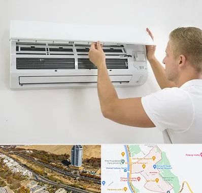 نصاب کولر گازی در خیابان نیایش شیراز