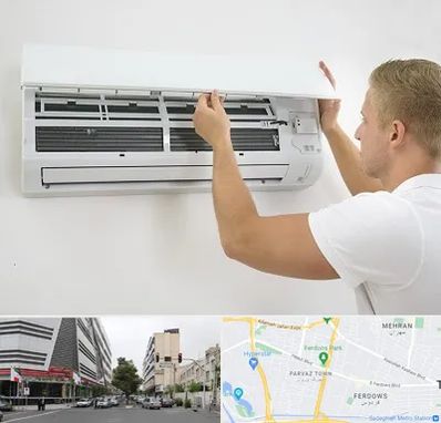 نصاب کولر گازی در بلوار فردوس 