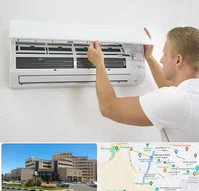 نصاب کولر گازی در صیاد شیرازی مشهد