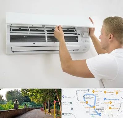 نصاب کولر گازی در بلوار گیلان رشت