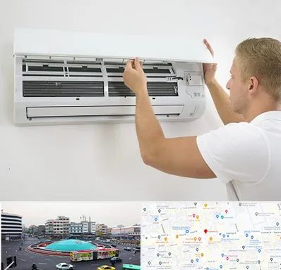 نصاب کولر گازی در میدان انقلاب