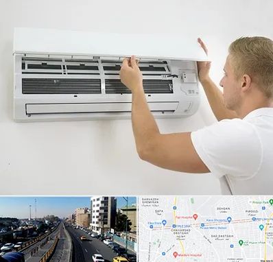 نصاب کولر گازی در پیروزی 