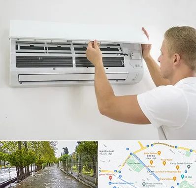 نصاب کولر گازی در خیابان ارم شیراز