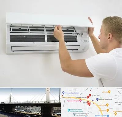 نصاب کولر گازی در پارک وی 