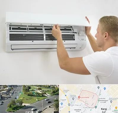 نصاب کولر گازی در شاهین ویلا کرج