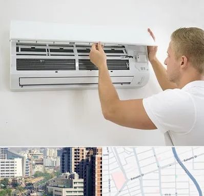 نصاب کولر گازی در خیابان بهشتی