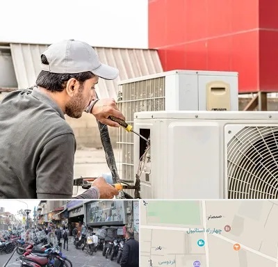 نصاب کولر آبی در چهارراه استانبول