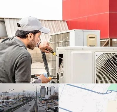 نصاب کولر آبی در بلوار ارتش