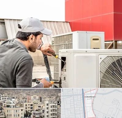 نصاب کولر آبی در اسکندری