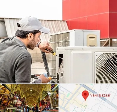 نصاب کولر آبی در بازار وکیل شیراز