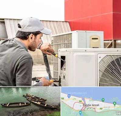 نصاب کولر آبی در بندر انزلی