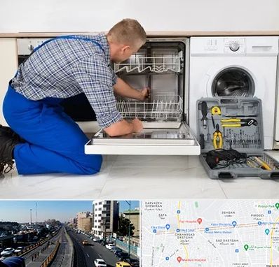 نصاب ماشین ظرفشویی در پیروزی 