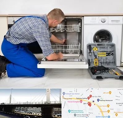 نصاب ماشین ظرفشویی در پارک وی 