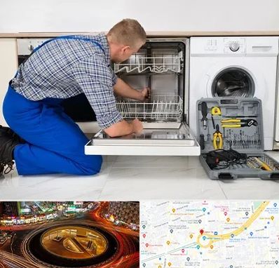 نصاب ماشین ظرفشویی در میدان ولیعصر