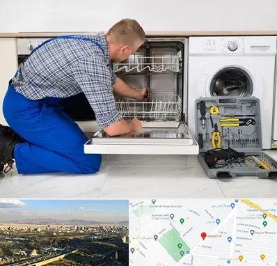 نصاب ماشین ظرفشویی در هنگام