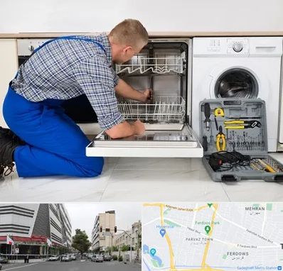 نصاب ماشین ظرفشویی در بلوار فردوس 