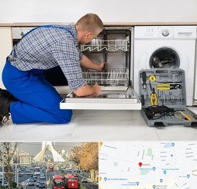 نصاب ماشین ظرفشویی در خیابان آزادی