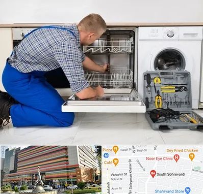 نصاب ماشین ظرفشویی در سهروردی 