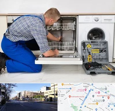 نصاب ماشین ظرفشویی در خیابان ملاصدرا شیراز