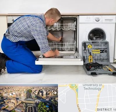 نصاب ماشین ظرفشویی در استاد معین 