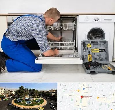 نصاب ماشین ظرفشویی در هفت حوض