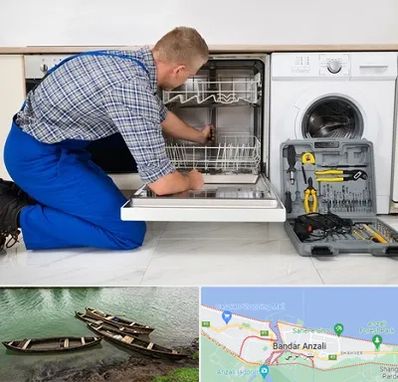 نصاب ماشین ظرفشویی در بندر انزلی