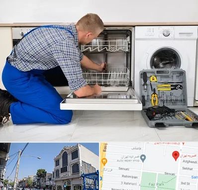 نصاب ماشین ظرفشویی در افسریه 