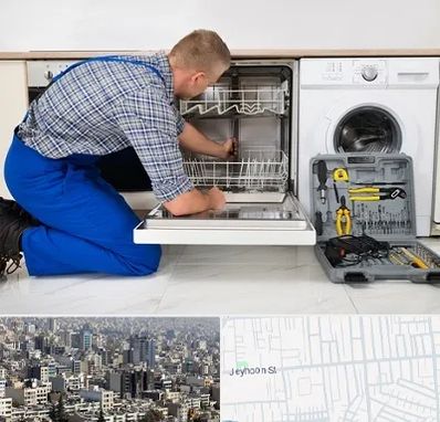 نصاب ماشین ظرفشویی در جیحون