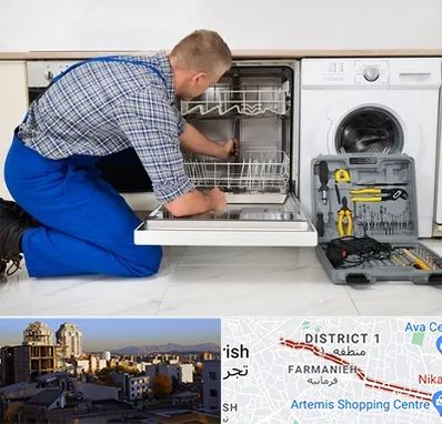 نصاب ماشین ظرفشویی در فرمانیه 