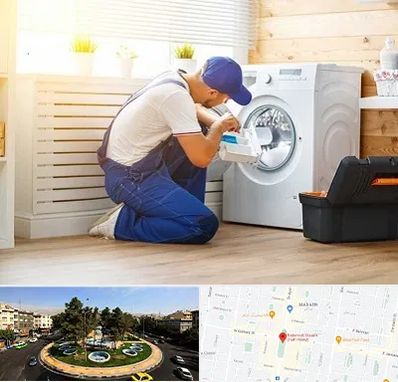 نصاب ماشین لباسشویی در هفت حوض