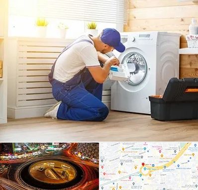 نصاب ماشین لباسشویی در میدان ولیعصر